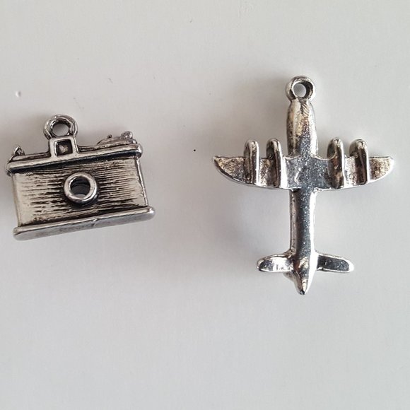 Metal Charms - Airplane, Camera - Picture 2 of 6